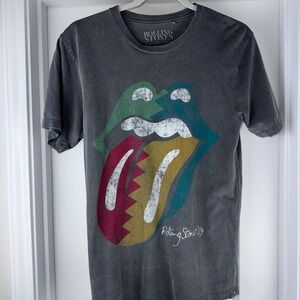 Rolling Stones Graphic T Shirt 2023 Tour Tee Rock Band Music Gray S
